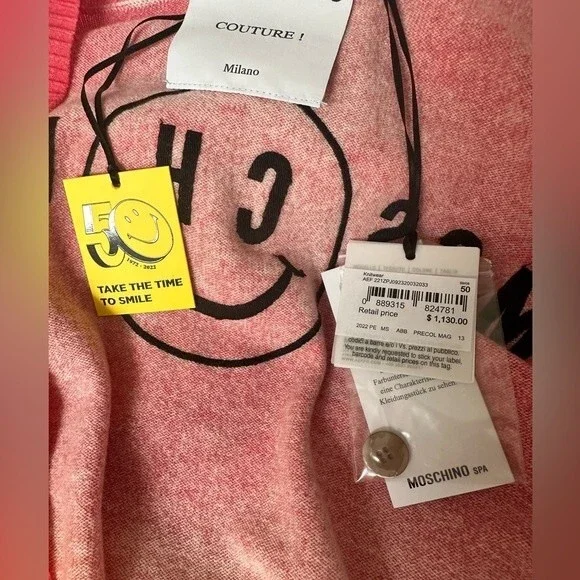 Moschino Couture Ombe effect Cardigan size 50- US L NWT - Picture 6 of 6